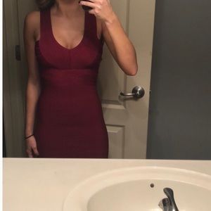 XS Bebe bandage dress